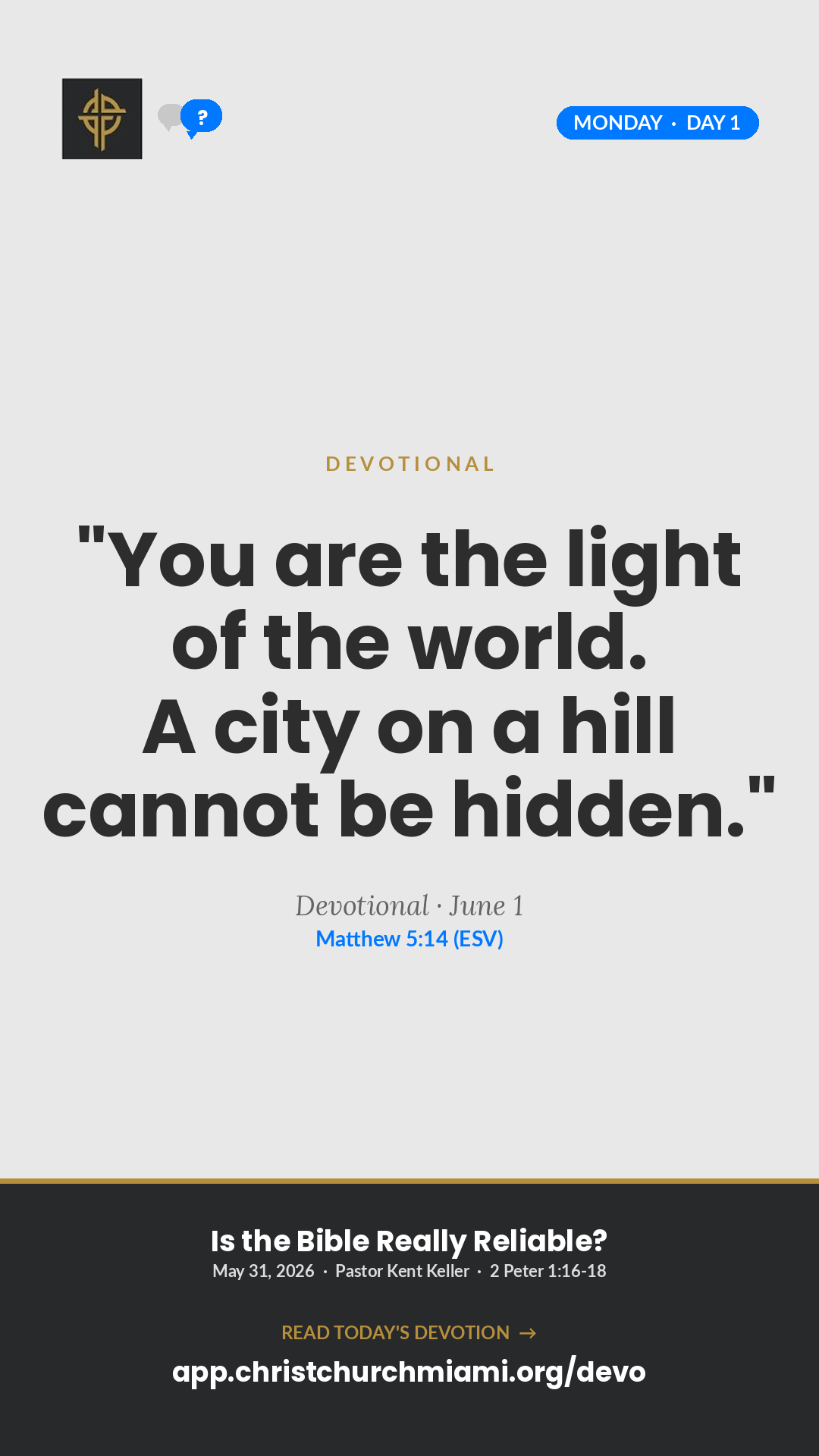 The Book That Built the World devotional card