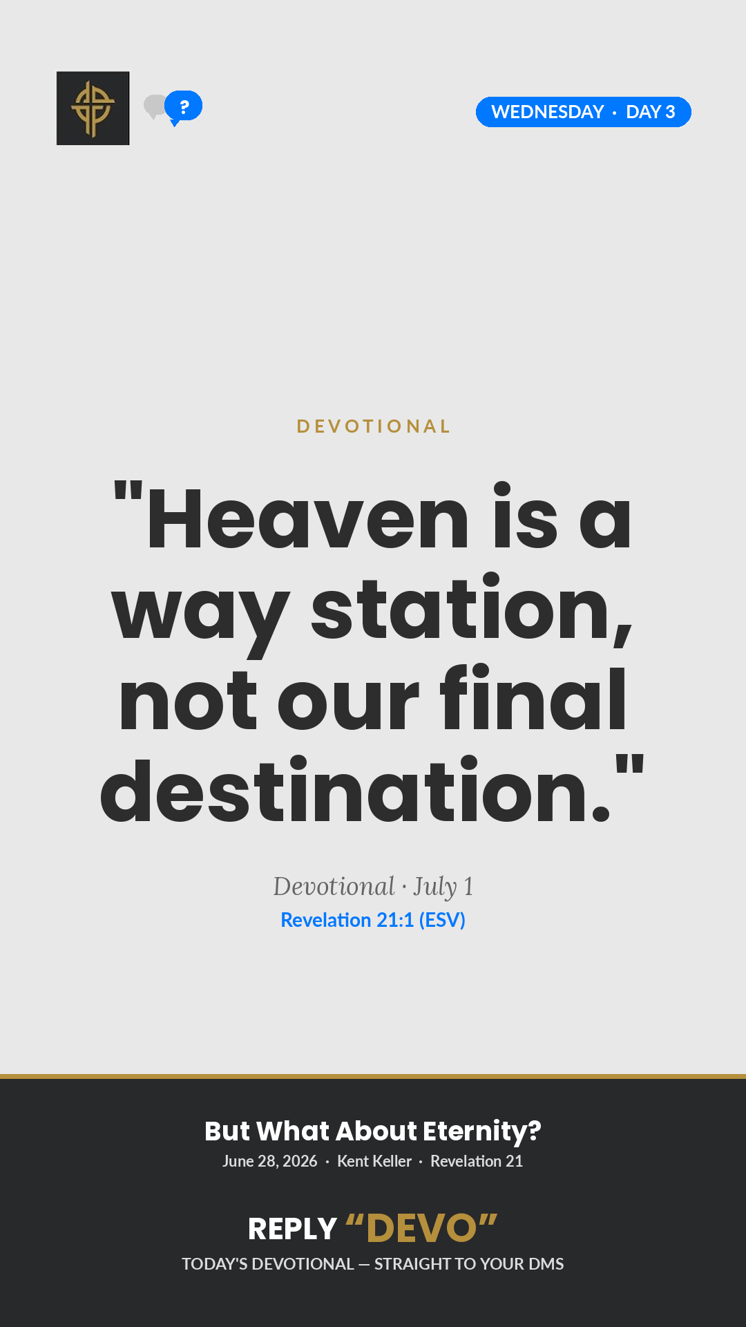 A Way Station devotional card