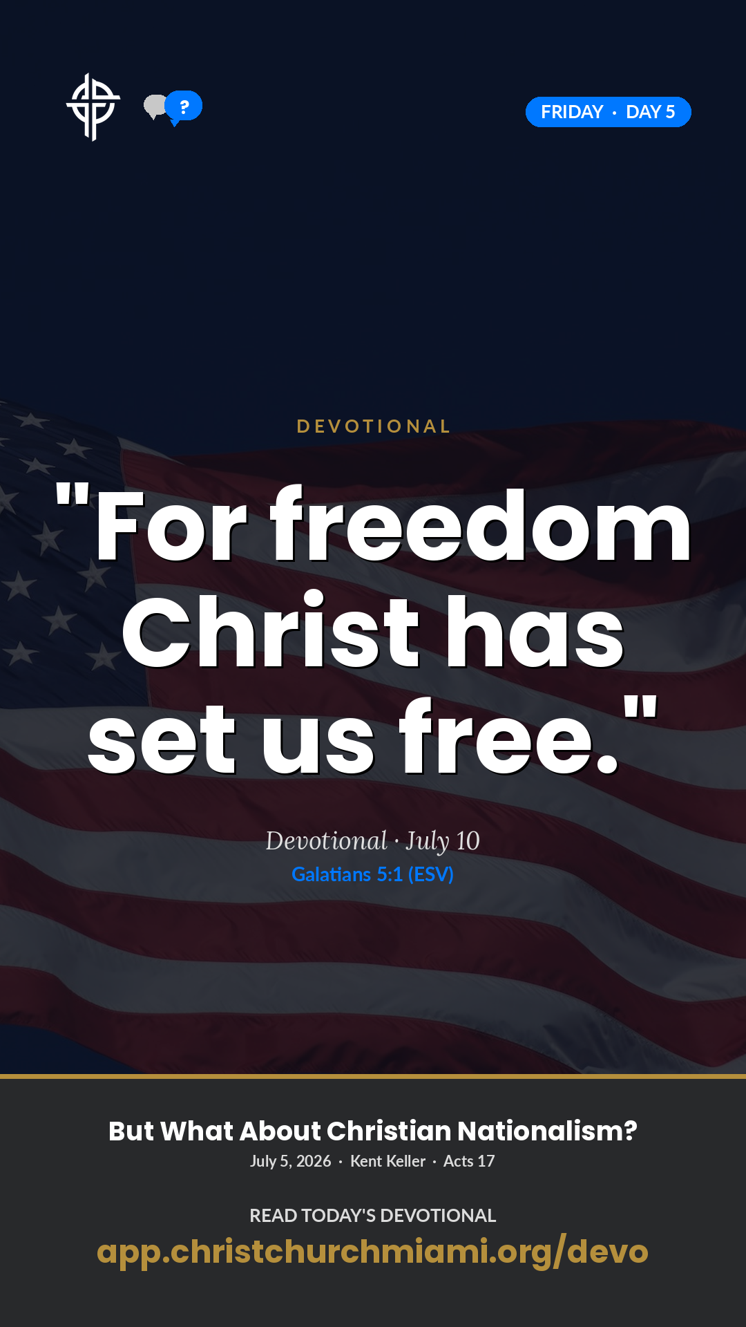 FRI devotional